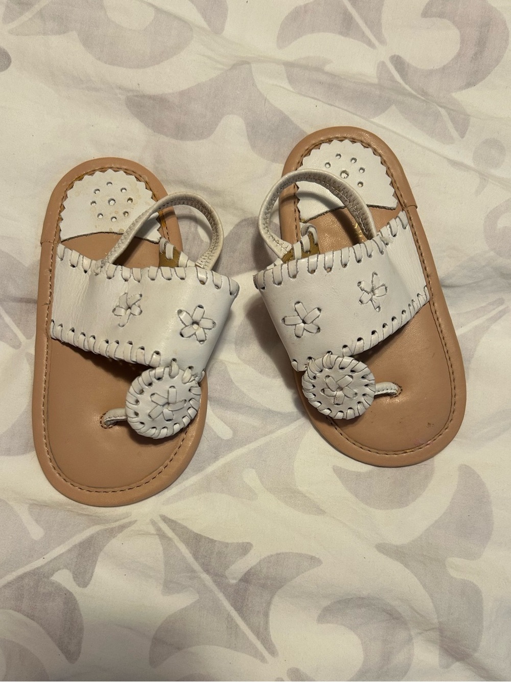 Jack Rogers White Infant Sandals